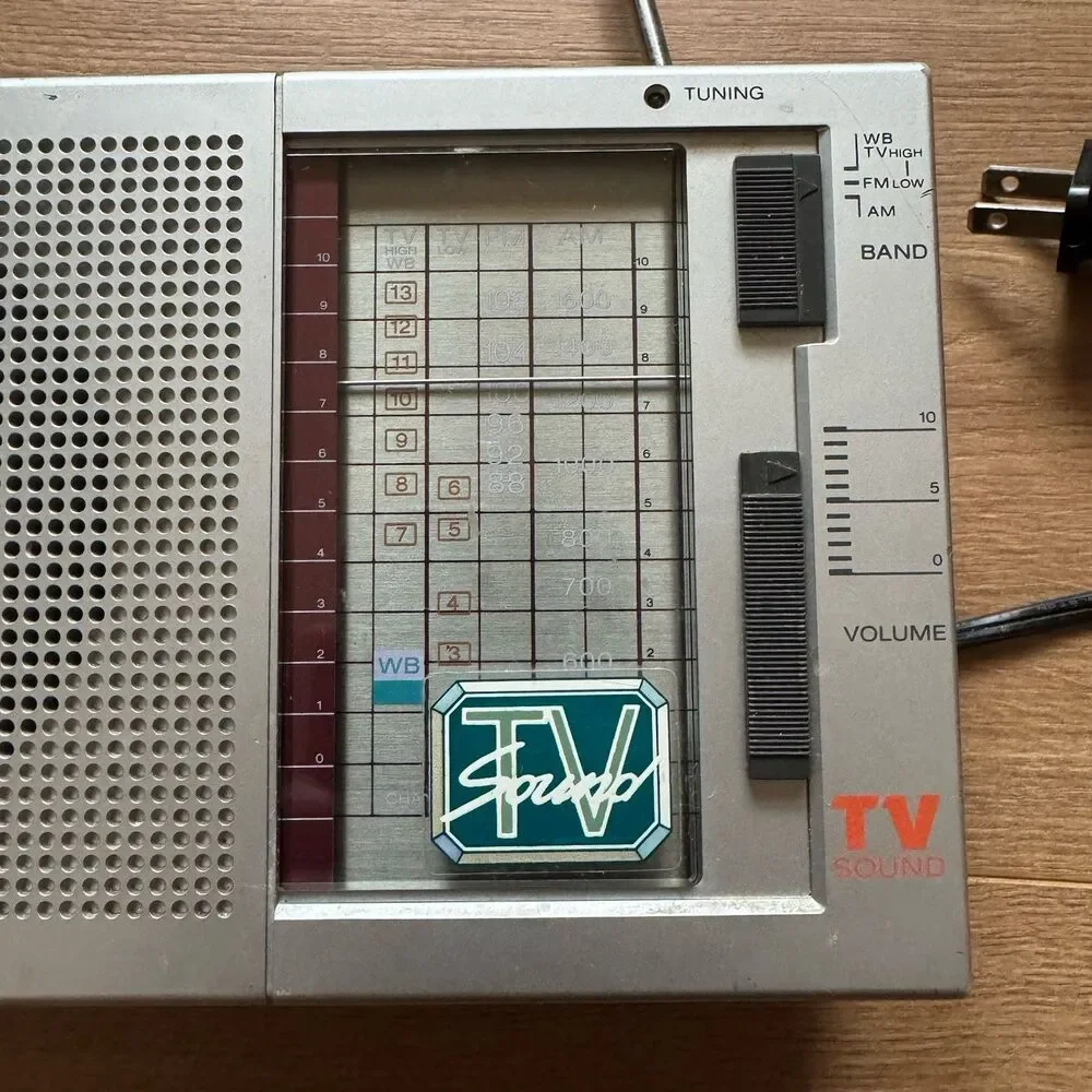 Sony Radio ICF-770W TV Weather FM AM 3 Band Receiver TV Sound Tested WORKING